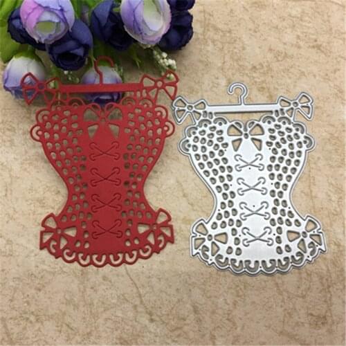 Dress Metal Cutting Dies For Scrapbooking Stencils DIY Album Cards Decoration Embossing Folder Die Cuts Template Tool New