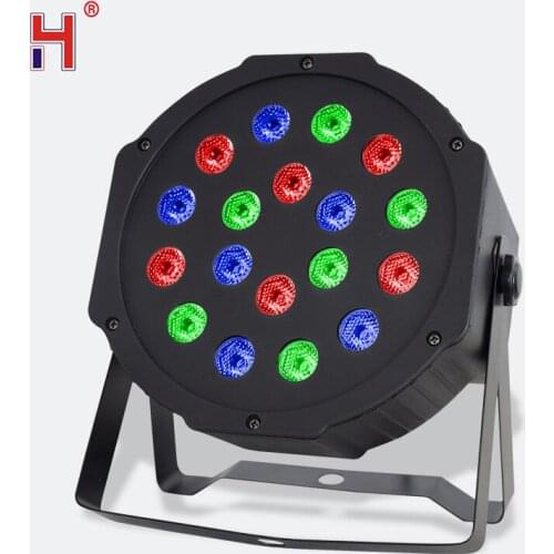 LED Par Light 18x3W 54W High Power RGB With DMX512 Master DJ Equipments