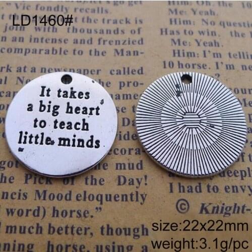 25pcs 22x22mm Antique Silver Alloy Letter Metal Charms Pendants For Bracelet Necklace Jewelry Making DIY Handmand Craft