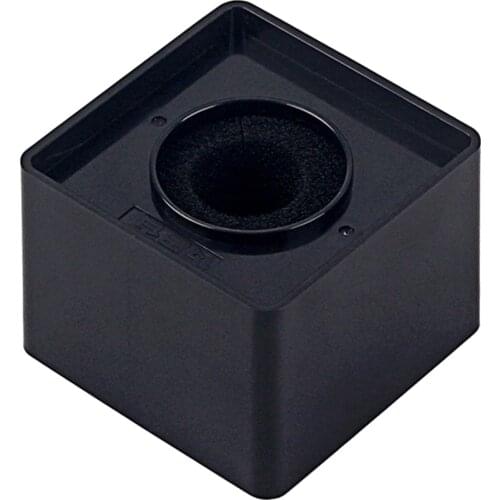 Portable Square Interview Mic Microphone Flag Molding Station Black 41mm