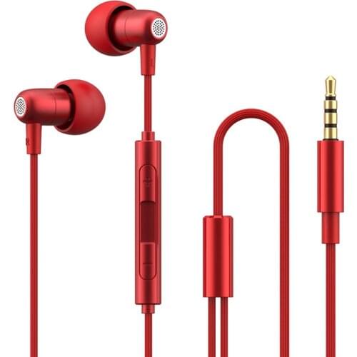 Button Controlled 3.5mm Jack Wired In-ear Sleep Earphones with Line Control