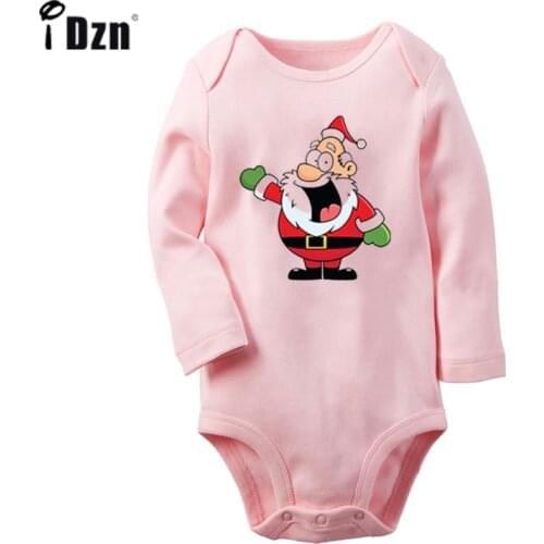 Christmas tree Santa Claus and reindeer gift Bear socks elk bells Design Newborn Baby Bodysuit Toddler Onsies Jumpsuit Clothes