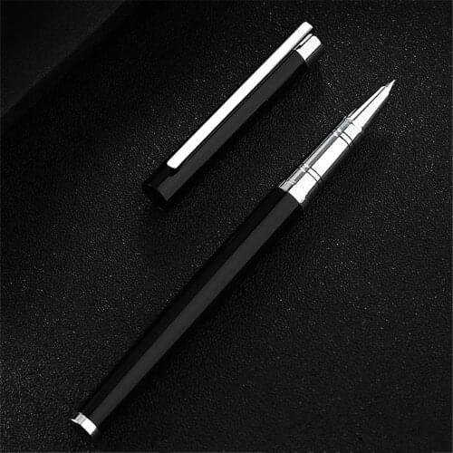 Luxury quality Jinhao Black Color Business Office Fine Nib Fountain Pen New School Supplies Stationary