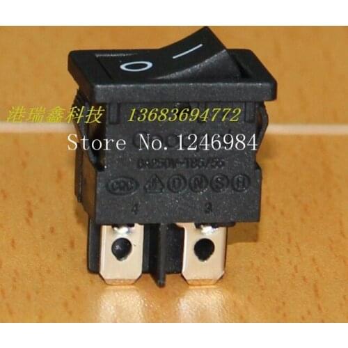 [SA]Power switch Goodpal Rocker R13-0-A11 Black Dual two tranches boat type switch 13 * 19--200pcs/lot