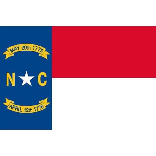 North Carolina American State Flag Digital Printing 100D Polyester USA Custom States Decoration Banner