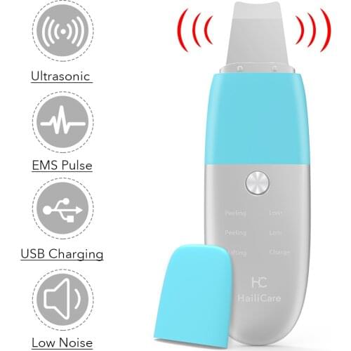 Skin Scrubber Vibration Face Spatula Blackhead Remover Facial Scrubber Shovel Clean Cavitation Peeling Facial Lifting