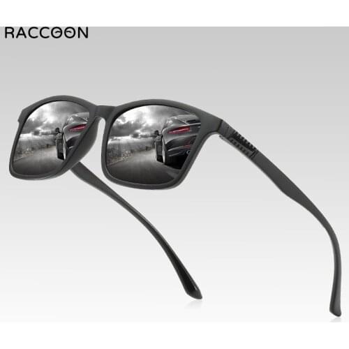 Light Weight TR90 Men Sun Glasses Classic Square Polarized Sunglasses For Male High Quality Driving Eyewear UV400