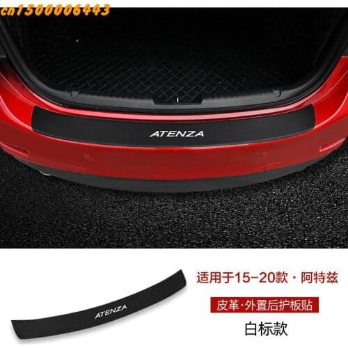 High quality PU rear windowsill panel,Rear bumper Protector Sill For Mazda 3 Axela 2015 2016 2017 2018 2019 2020