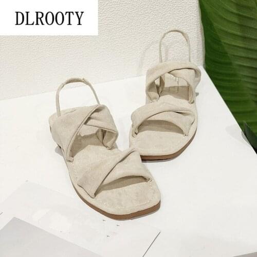 Women Sandals Flip Flops New Summer Fashion Rome Slip-On Breathable Non-slip Shoes Woman Slides Solid Casual Female
