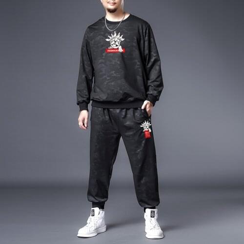 Plus Size 7XL 6XL 5XL Winter Men Set Casual Warm Thick Hooded Jacket+Pants 2PC Sets Hoodies Tracksuit Male Sports Suit Outwear