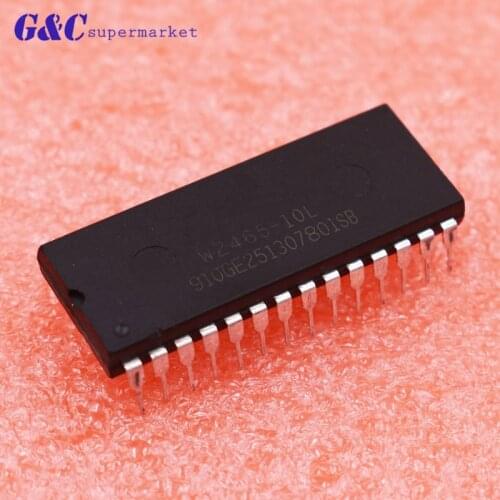1/5PCS W2465-10L W2465 DIP-28 8K X 8 CMOS STATIC RAM IC WINBOND