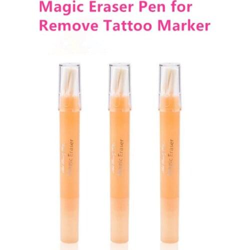 10pcs Magic Eraser Pen Styling Positioning Pen Remove Clear Marker Pen for Tattoo Semi Permanent Makeup