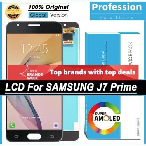 100% Original 5.5'' Display for Samsung Galaxy J7 Prime G610 G610F On7 2016 G6100 Full LCD Touch Screen Digitizer Repair Parts
