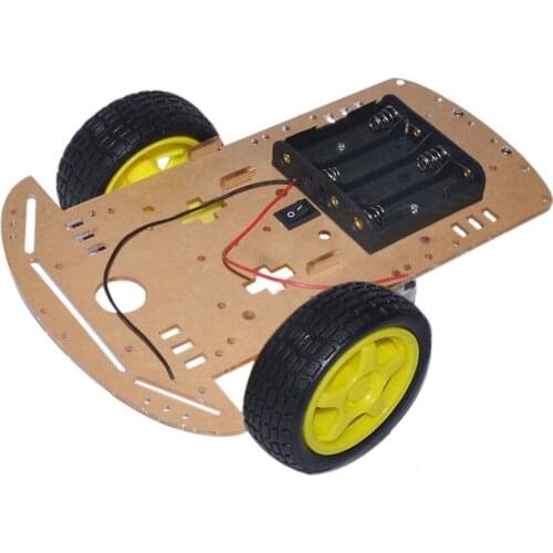 2WD Smart Car Robot Chassis For Arduino With Motor Speed Encoder Battery Holder DIY RC Toy Remote Control Robotic Teaching Model