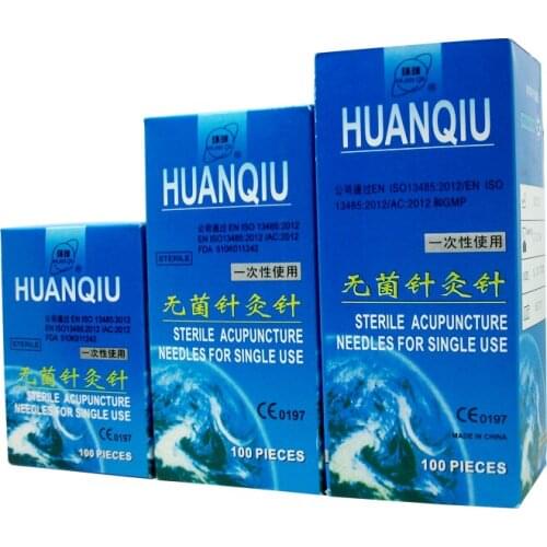 300 with 1Needles 1 tube huanqiu Acupuncture needle sterile Filiform needle acupuncture for single use Relieve Pain