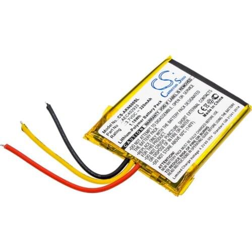 Cameron Sino 320mah battery for AKG N60 NC AEC402933 batteries