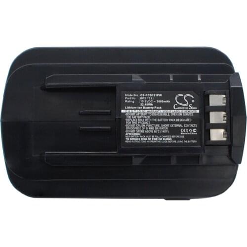 CS 3000mAh / 32.40Wh battery for Festool T12+3 Cordless Drill 494831, 495479, BPS 12 Li
