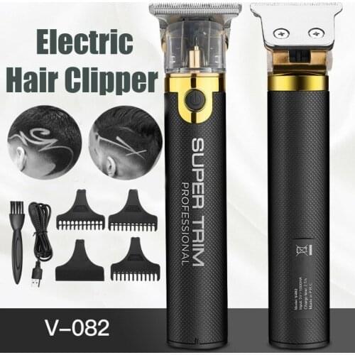USB Cordless Electric Hair Trimmer Rechargeable Barber Carving Hair Clipper Large Power Low Noise Hair Cutting For Kid Adults