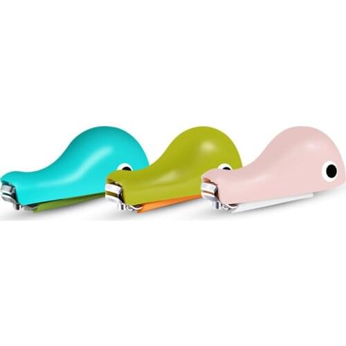 Dolphin Nail Scissors Safety Nail Clippers Infant Trimmer Clippers Mini Manicure Cutter Cute Dolphin Pattern Baby Scissor 2by034