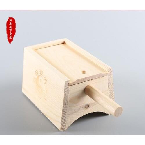 The Wood Joint moxibustion box Wooden Moxibustion box Heightening Wood Moxa box Suitable for knee