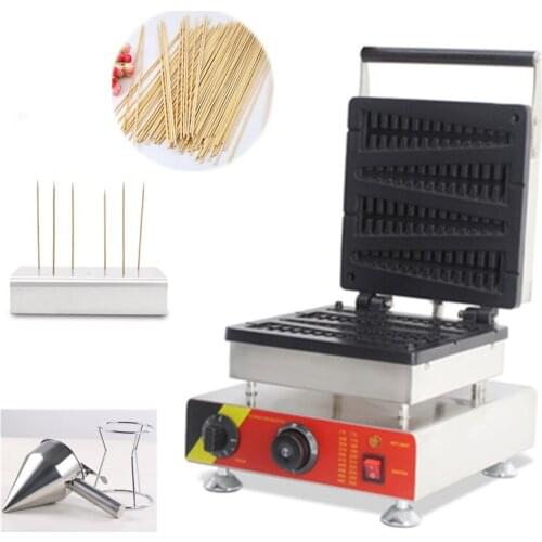 Electric fish lolly sticks waffle maker machine lolly waffle iron brussels waffle make Christmas Tree Waffle Machine tool set