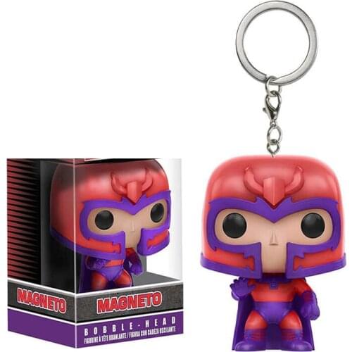 Funko X-Men Origins: Wolverine & MAGNETO Cute Keychain Action Figure Collection Model Toys For Children With Retail Box