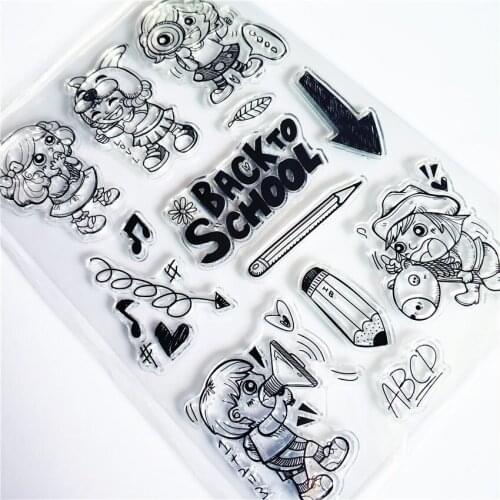 Hot sale Animal games Transparent Clear Stamps / Silicone Seals Roller Stamp for DIY scrapbooking photo album/Card Making