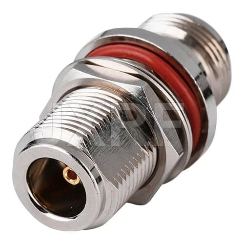 JXRF N Female to N Female Bulkhead Connector RF Coaxial Adapter