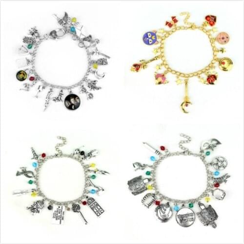 Fashion Anime Charm Prop Costume Bracelets Movie 221B Sherlock Vampire Diaries Bracelets Bangles Cosplay Gifts Jewelry