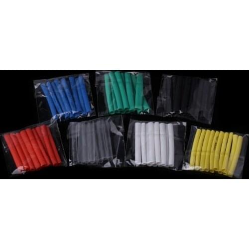 70 Pcs 7 Colors 3.0mm Heat Shrink Tube Retardant Polyolefins 2:1 Tubing Wrap Sleeve Kit
