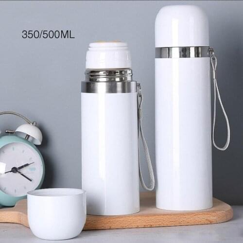 New Style Sublimation Thermos Mug with Bullet Stainless Steel Tumbler Cup Double Wall Vacuum Water Bottle For Birthday Gift