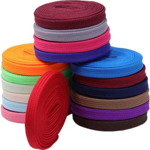 Coolstring Official Shoelaces Store 7MM Double Layer Polyester Lace Men Women Sneaker 2020 Trendy Lacet Easy Cords For Flat Shoe