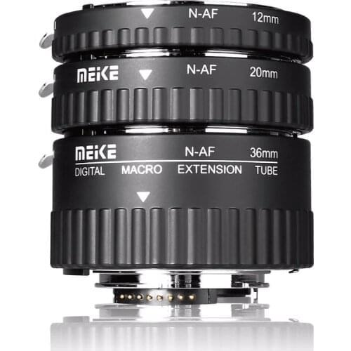 Meike MK-N-AF1-Al Adapter Auto Focus Extension tube Ring AF for NikonD3000 D3100 D3200 D3400 D5000 D5100 D5200 D5300 D7000 D7200