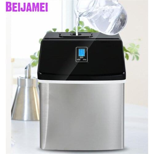 BEIJAMEI Portable electric ice maker, Household square ice making machine for family, bar,coffee