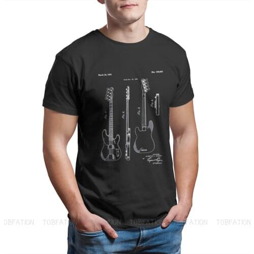 Trust Me I am an Engineer Fender Bass Patent TShirt for Men Graphic Plus Size Clothing Casual Crewneck Cotton T Shirt 2020