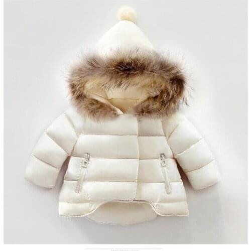 Baby Girls Detachable Collar Cotton-Padded Jacket Little Kids Winter Thickening Princess Wadded Coat Childrens Outerwear X212