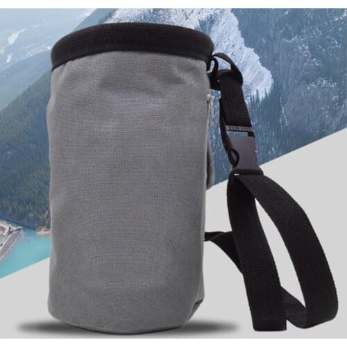 Bouldering Chalk Bag Rock Climbing Chalk Bag for Rock Climbing with Drawstring Closure Adjustable Belt & Brush Slot
