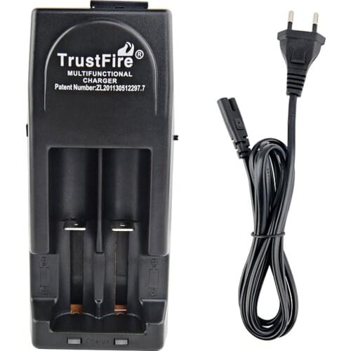 TrustFire 18650 Battery Charger TR-001 2 Slots 3.0 V/4.2 V EU Plug Lithium Ion IMR LiFePO Battery Charger For 10440 14500 16340