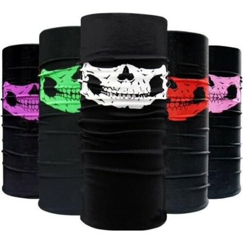 Outdoors Skull Face Mask balaclava Cycling scarf Neck Gaiter Bike Bandana Ciclismo Face Shield Headband scarf fishing Facemask