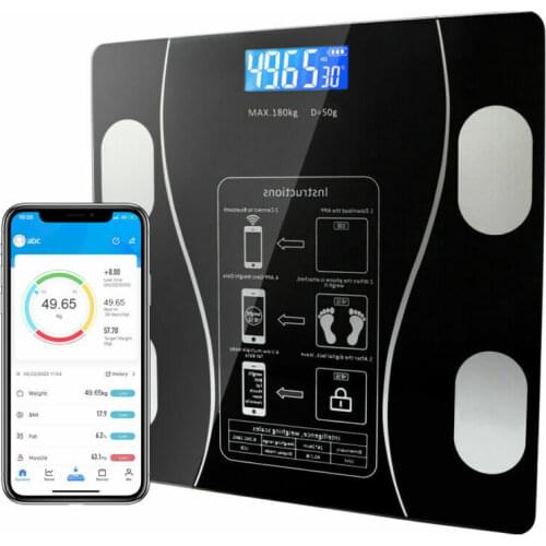 Usb Bluetooth Scales Floor Body Weight Bathroom Scale Smart Lcd Display Scale Body Weight Body Fat Water Muscle Mass Bmi 180kg