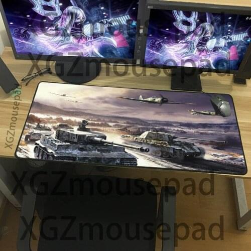 XGZ Large size mouse pad military series tank pattern table pad high quality rubber anti-skid keyboard pad