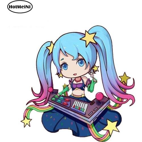 HotMeiNi 13cm x 12.8cm Funny Auto Car Stickers and Decals Sona 3D Cute Waterproof Laptop LOL Car Accessories Occlusion Scratch