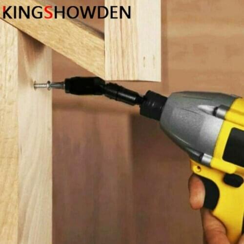 1/4" Magnetic Screw Drill Tip Drill Screw Tool Quick Change Locking Bit Holder Drive Guide Drill Bit Extensions Pivot Drill