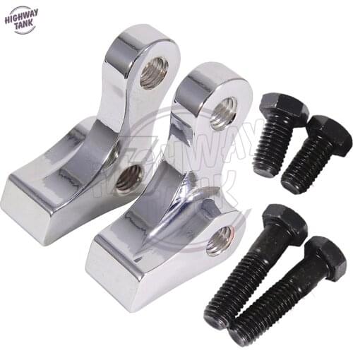 1" Inch Chrome Motorcycle Lowering Slam Drop Rear Forged Rear Lowering Kit Case for Harley Davidson Dyna 1995-2005