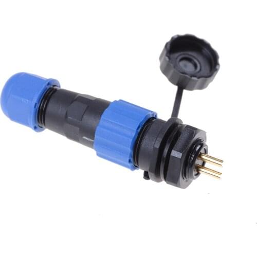 1PC SP13-2 2 Pin Waterproof Connector Power Cable Connectors IP68 Plug Socket