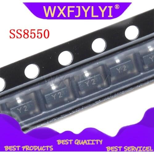 100PCS SS8550 SOT23 MMBT8550 SOT MMBT8550LT1G SMD Y2 SOT-23 new transistor