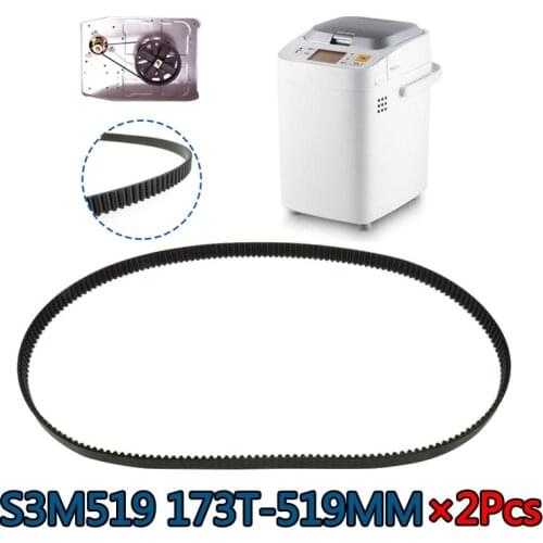 2pcs S3M519 173T Bread Maker Belt Spare Parts for Kenwood KW694643 BM210 FMP900 Kitchen Appliance Bread Machine Parts