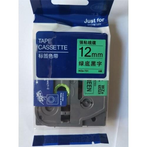 TZE 12mm Label Tape For Ribbon Printer WZE-731
