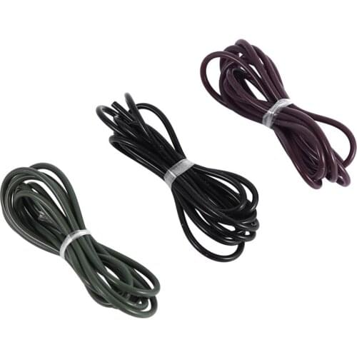 3PCS 1M Carp Fishing Silicone Rig Sleeves Pretend Fishing Lines Tackle Soft Carp Rigs Tube for Carp Fishing Accessories