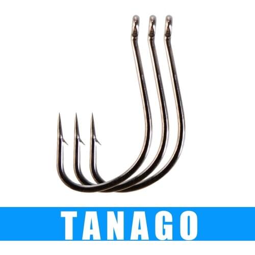 3packs TANAGO Ringed Single Carp Hook Size 1-12# High Carbon Steel Fishing Hooks Set Barbed Carp Fishhook With Eye
